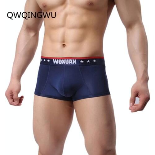 Mens Sexy Boxers Ultra-Thin Underwear Ice Silky Breathable Fitting Shorts Sleepwear Boxer Sexy Clothing Underpants Boxers