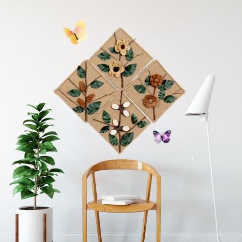 Wall decorations hanging linen square creative bedroom living room kindergarten wall decoration home decoration wall
