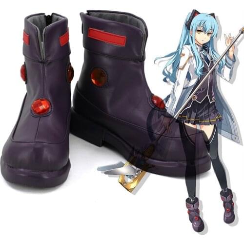 Eiyuu Densetsu Sen no Kiseki 3 Tio Plato Cosplay Boots Shoes Custom Made