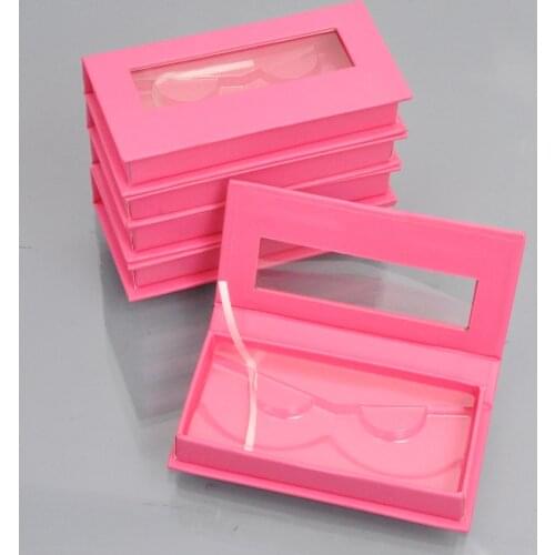Wholesale False Eyelash Packaging Rose Red Box Lash Boxes Customize Mink Lashes Package Storage Magnetic Case Makeup Bulk Vendor