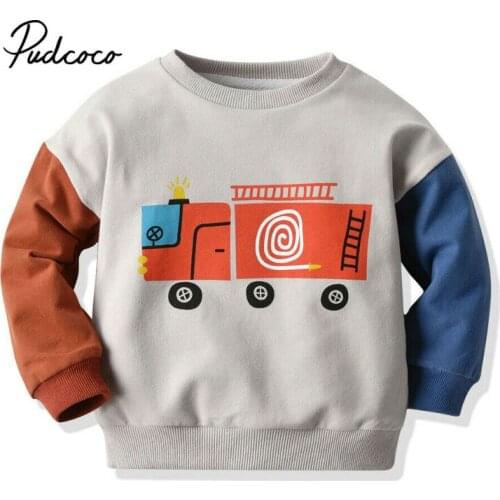 Autumn Winter Toddler Baby Tops Infant Boys Girls Sweatshirt Pullover Warm Cotton Hoodies Clothes Tees Little Kids Child Shirts