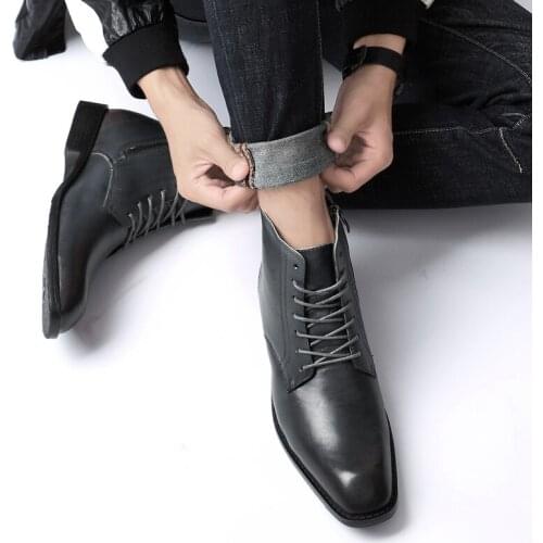 Leisure Shoes Men Casual Shoes Mens Boots Flat 2020 Causal Leather Man Shoe Sneaker Hot Sale Black Fashion Leisure Sneakers