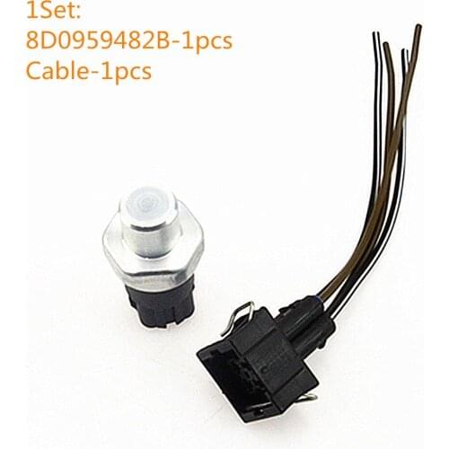 SCJYRXS Air Conditioning Start Pressure Sensor Switch +Adapter For Passat B5 S4 A8 A4 A6 8D0959482B 8D0 959 482 B 8D0 959 482B