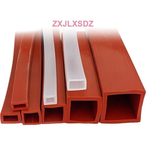 Silicone square tube sleeve high temperature resistant package profile hollow square tube silicone square sealing strip