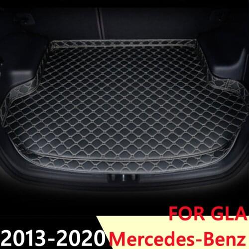 SJ High Side Custom Fit All Weather Car Trunk Mat Rear Cargo Liner Cover Carpet Pad For Mercedes-Benz GLA 2013 2014 2015 16-2020