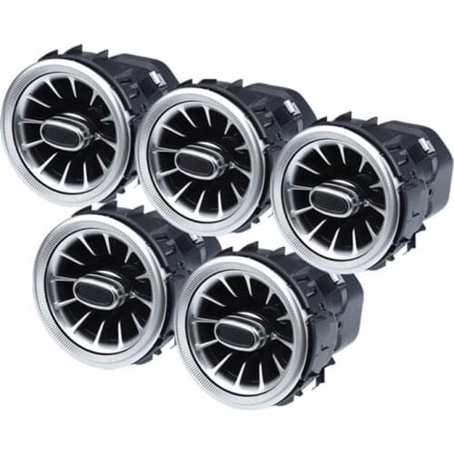 LED turbine air vent Car air condition vent decoration ambient light lamp For benz A /C /E/ GLC/ CLA class W205 W213 X253 W117