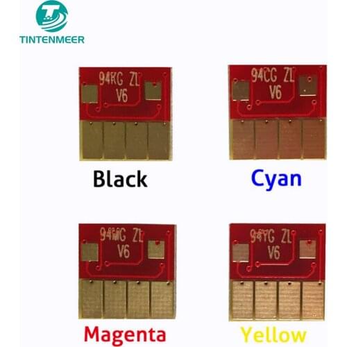 TINTENMEER excellent quality Refillable cartridge Auto reset chip KCMY color as 1 set compatible for HP 934 935 to 6230 6830