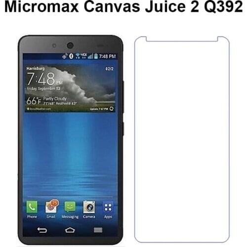 2PCS for Micromax Canvas Juice 3 Q392 Screen Protector Tempered Glass for Micromax Canvas Juice 3 Q392 pelicula de vidro