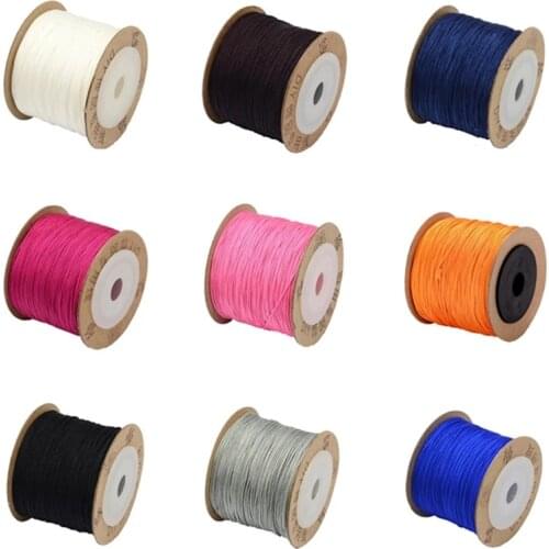 0.6mm 0.8mm 100m/roll Nylon Cord Threads for Fashion Jewelry Making DIY bracelet necklace Accessories, Silver F80