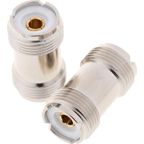 1 Pcs 50 ohms SO-239 UHF Female To Female RF Coax Cable Adapter Connector For PL-259