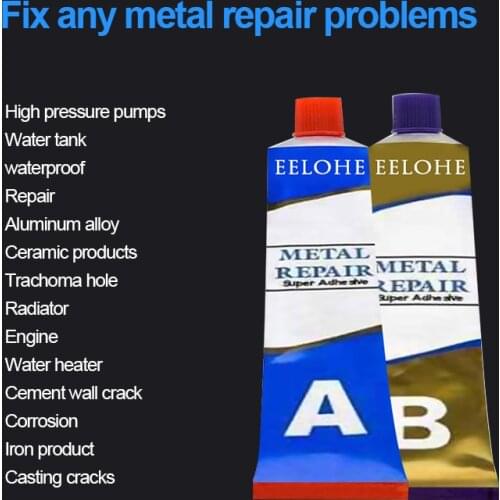 2Pcs Metal Repairing Adhesive Super Glue Iron Steel Auto Radiator Water Tank Special leakage Plugging Welding Glue 20/50g