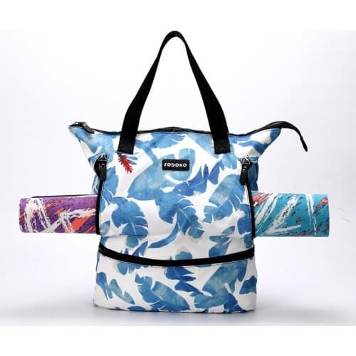 2020 Yoga Mat Bags for Women Fitness Gym Blosa Waterproof Big Travel Duffel Bag with Shoe Compartments Female Shoulder Luggage