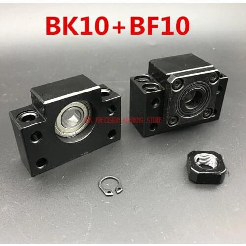 2019 AXK Linear Rail Free Shipping Bk10 Bf10 Set : One Pc Of And For Ball Screw Sfu1204 (rm1204 Ballscrew) Support Cnc Parts