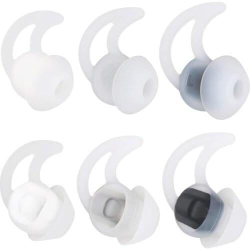 Ear Tips for Bose SoundSport Free Headphone, S/M/L 3 Pair Replacement Soft Silicone Earbud Tips, Fit for Bose Quietcontrol 30 QC