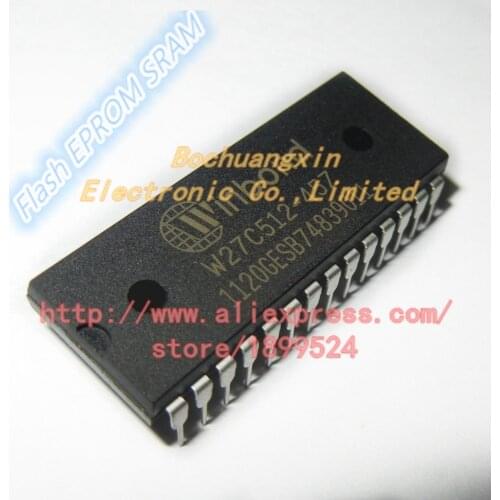 Free Shipping 10pcs/1lot W27C512-45Z W27C512 27C512 W27C512 64K*8 ELECTRICALLY ERAS ABL E EPROM DIP28