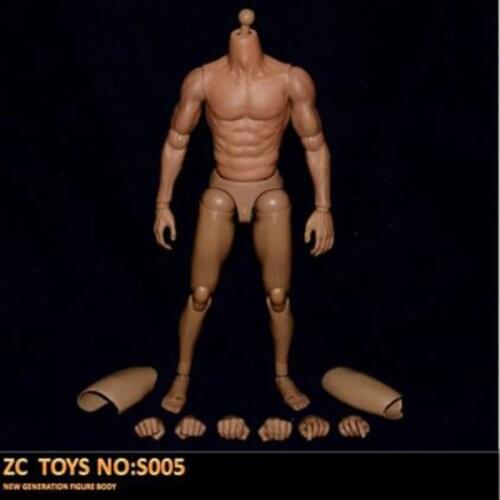 1/6 Scale S005 Male Man Boy Body Figure Military Chest Muscular Similar to TTM19 12" Soldiers Action Figure Toy