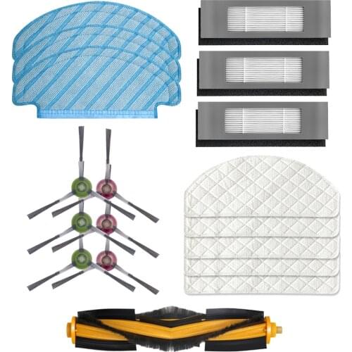 Filter Side Brush Mop Cloth Set for Ecovacs Deebot Ozmo T8 Vacuum Cleaner Parts replacement home accessories