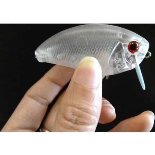 GYFISHING 20 Pcs Unpainted New Rattles Wakebaits with Circuit Board Lip Fishing Crankbaits Lures Body