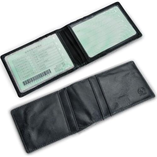 Travel Card Holder Genuine Leather Credit Card Wallet Thin Slim Quality Durable Portable Fold Simple Cheap Cards Bag Wholesale