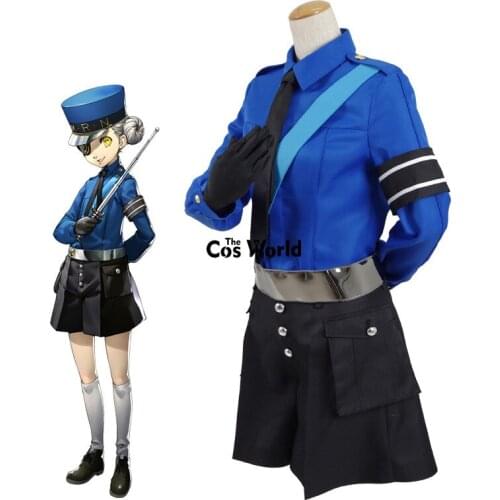 Persona 5 Anne Caroline Justine Gemini Guard Uniform Shirt Shorts Outfit Games Cosplay Costumes