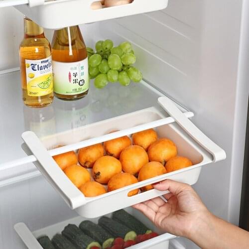 New Kitchen Storage Box Plastic Refrigerator Save Space Fridge Organizer Refrigerator Container Box Egg Fruit Organizer Storage