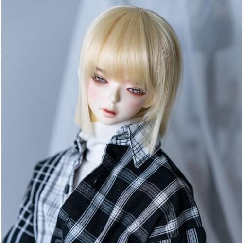 New Style 1/3 1/4 1/6 1/8 Short Cool Straight High Temperature Wire Bjd Wig SD For Doll Hair