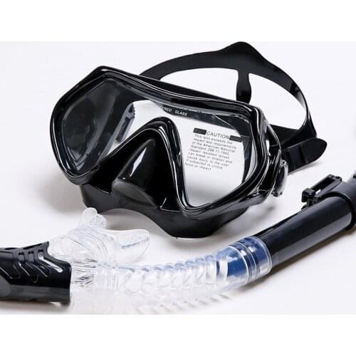 Professional Diving Mask Scuba Snorkel Swimming Goggles Dry Snorkel Tube Set Adult Men Women Anti-fog Diving Goggles