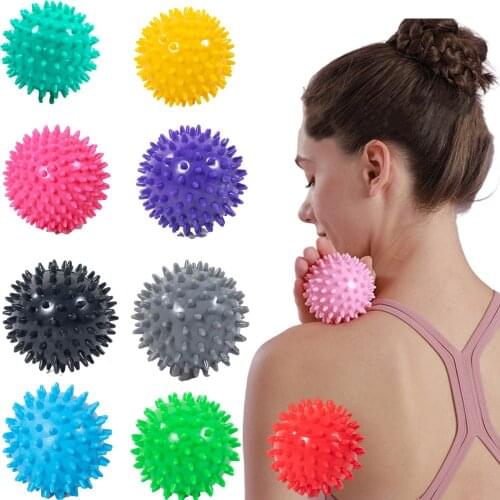 PVC Pain Stress Relief Roller Ball Plantar Fasciitis Spiky Massage Ball Back Massage Foot Massager Deep Tissue