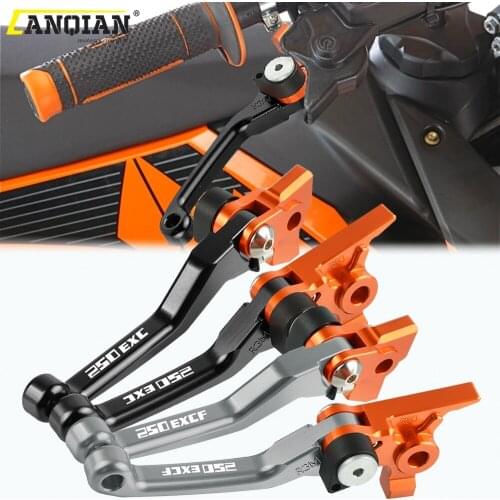 Motorcycle Accessories Aluminum Dirt Bike Handle Folding Brake Clutch Lever For 250EXC 250EXCF 250 EXC EXCF 2003 2004 2005