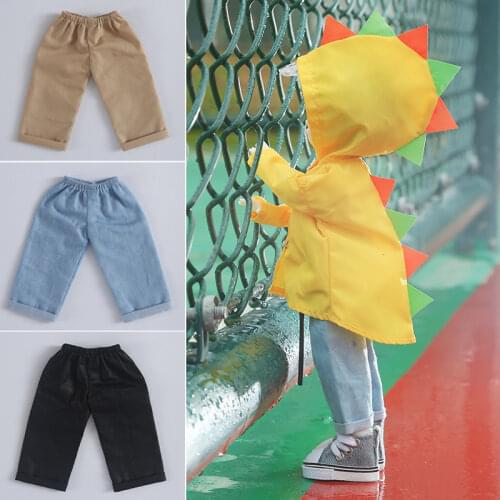 BJD doll 6 point baby clothes basic wide leg pants jean shorts pants loose 1/6 YOSD doll clothes