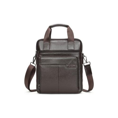 Handbags Laptop Computer Bag Genuine Leather Business Briefcase Men Travel Shoulder Messenger Bags Male Document