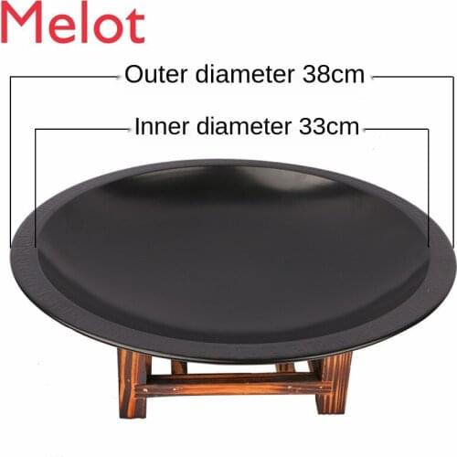 Thickened Special Large Capacity Wooden Frame Shallow Hot PotSteamed Fish Head with Diced Hot Red Peppers Seafood Alcohol Stove