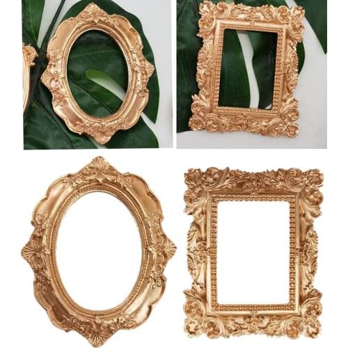 Vintage Photo Frame Carved Lace Resin Mini Picture Frame Nail Art Photo Props