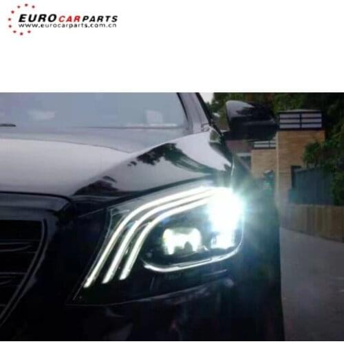 High quality S class W222 s63 led headlight old to new body kit auto car light S320 S400 S450 S500 B800 headlamp rear light