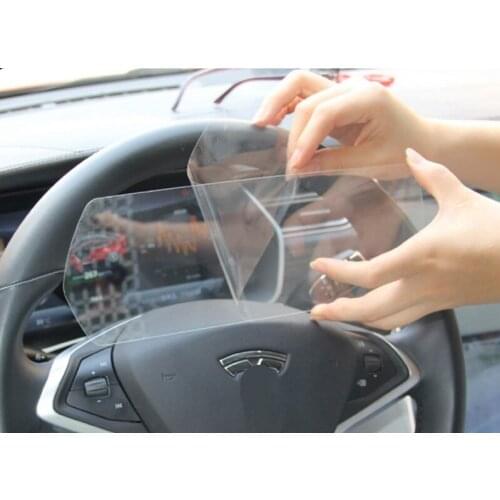 Car Dashboard Tempered Glass Screen Protective Film Sticker Guard For Tesla Model X Model S 2016 2017