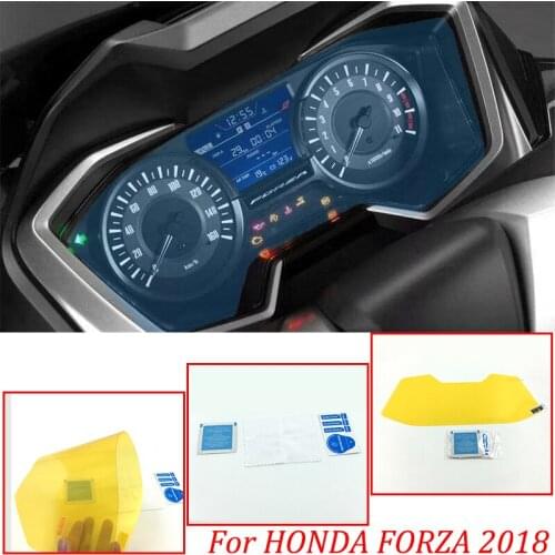 FORZA moto Cluster Scratch Protection Film Instrument Dashboard Cover Guard TPU Blu-ray for HONDA 2018 FORZA