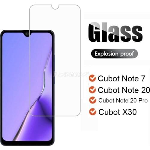 3-1Pcs Glass For Cubot Note 7 Pelicula Cubot X30 Tempered Glass Screen Protector For Global Cubot Note 20 Pro Case Glass Cover
