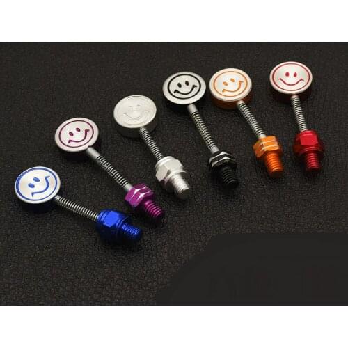 Rearview Mirror Rearview Mirror Shaking Head Screw Pedal Motorcycle Modified Accessories Electric Car Smiley Face Screw