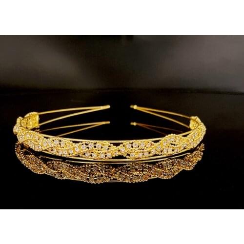 Crystal Wedding Bridal Tiara Crown Headbands Women Girl Headpiece Prom Corona Hair Ornaments Bride Hair Jewelry Accessories