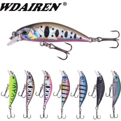 1Pcs Mini Minnow Fishing Lures Sinking Wobbler Carp Bass Hard Bait 5.2cm 4.2g Artificial Crankbait Jerkbait Pesca Fishing Tackle