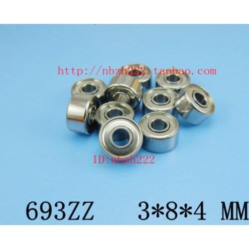 10pcs) high quality ABEC-5 Z3V3 thin wall deep groove ball bearing 693ZZ S693ZZ 3*8*4 mm