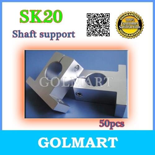 50pcs SK20 20mm Shaft Support CNC Router DIY XYZ for CNC linear rail support