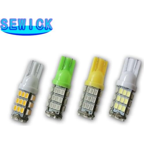 500PCS T10 W5W LED Bulbs 1206 42 SMD Auto License Plate Reading lamp Turn Side Light Super Bright 7000K White Blue Red 12V