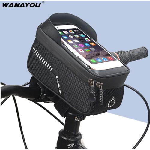 Rainproof Touch Screen Bicycle Bags,MTB Bike Riding Bag,Mobile Phone Bag Case Holder For Bike,Cycling Frame Front Top Tube Bags