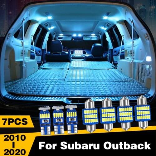 7 Pcs LED Car Interior Reading Light Auto Accessories For Subaru Outback 2010 2011 2012 2013 2014 2015 2016 2017 2018 2019 2020