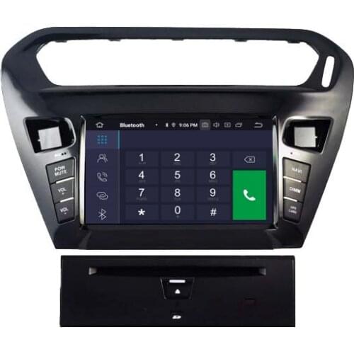 8" Android 10.0 OS Car DVD Multimedia GPS Radio System Player for Citroen C-Elysee 2013-2020 with 3-Zone Function Support