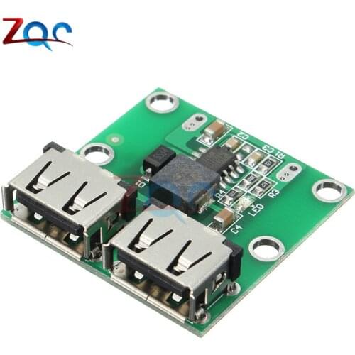 9V 12V 24V to 5V DC-DC Step Down Charger Power Module Dual USB Output Buck Voltage Board 3A Car Charge Charging Regulator 6-26V