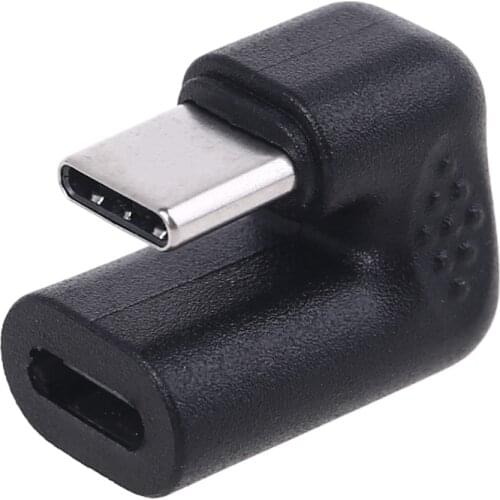 Left Right UP Down Angle Adapter USB C 180 degree USB Type c Male to Female Extension Converter only Charging for Phone Tablet