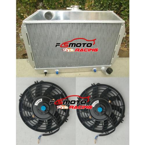 Aluminum Radiator + Fan For Nissan Fairlady Z S30 Datsun 240Z 260Z L24 L26 1970-1975 AT/MT 71 72 73 74
