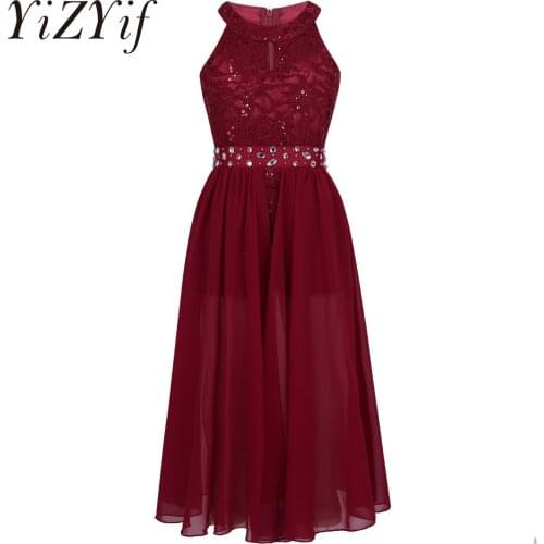 Kids Girls Dancewear Vestido de festa Maxi Party Sequined Leotard Tulle Dress for Lyrical Ballet Ballroom Dance Tutu Dress